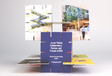 Michael Courtney Design thank you card